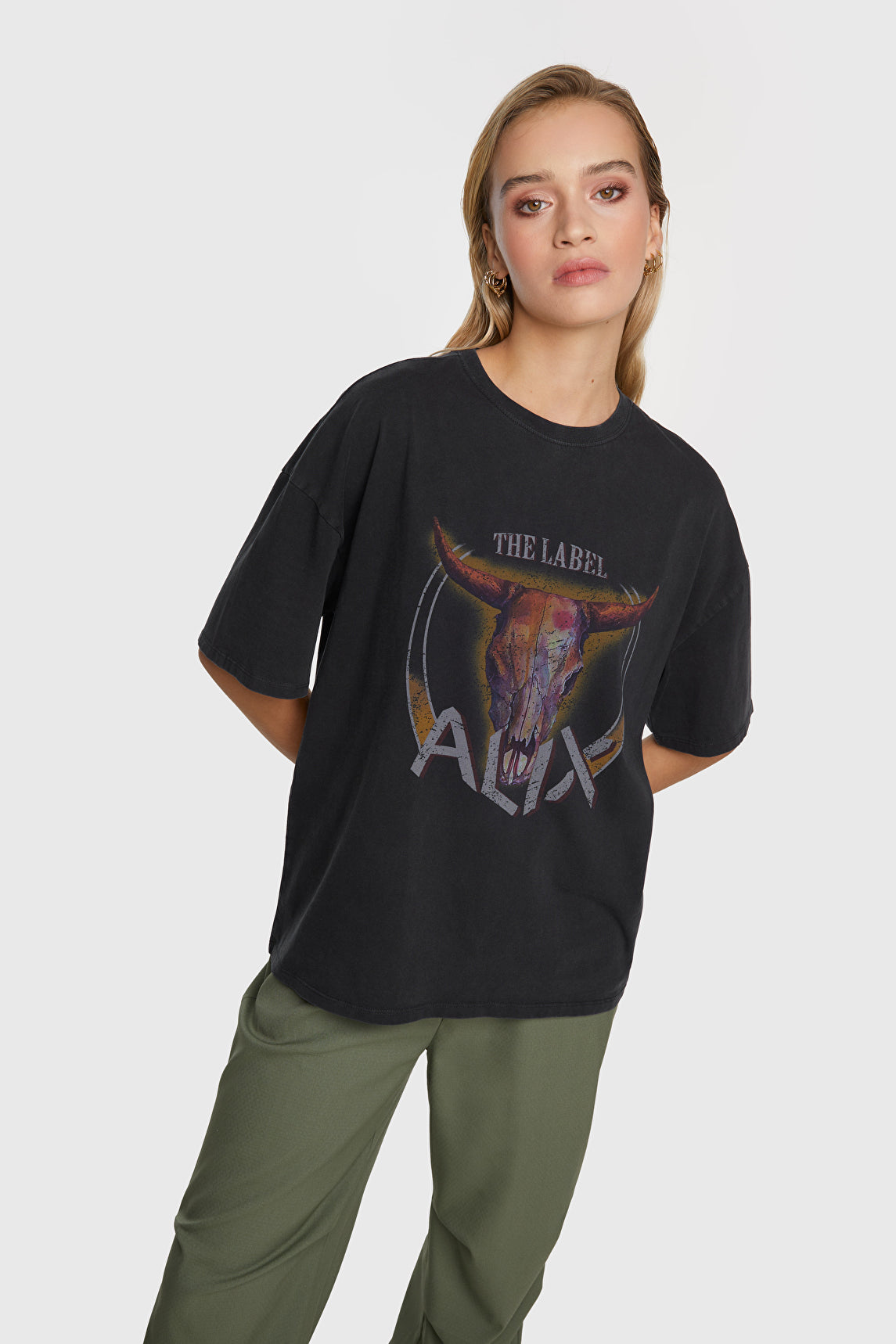 Alix the Label bull t-shirt black