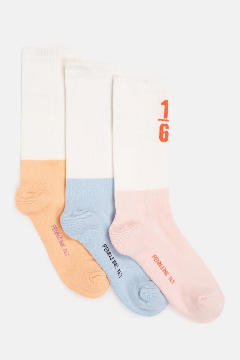 Penn & Ink socks 3-pack multicolor